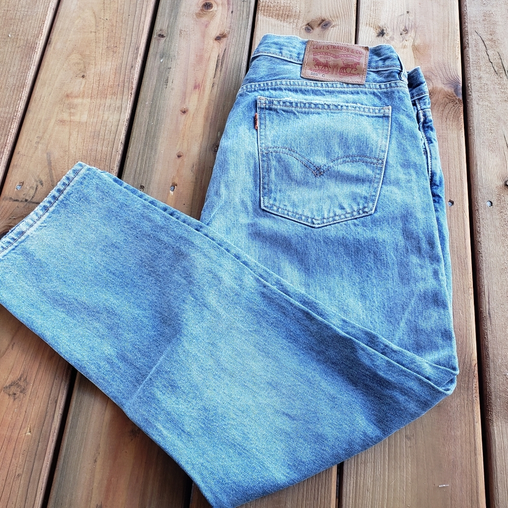 Vintage orange tab 505 levi jeans